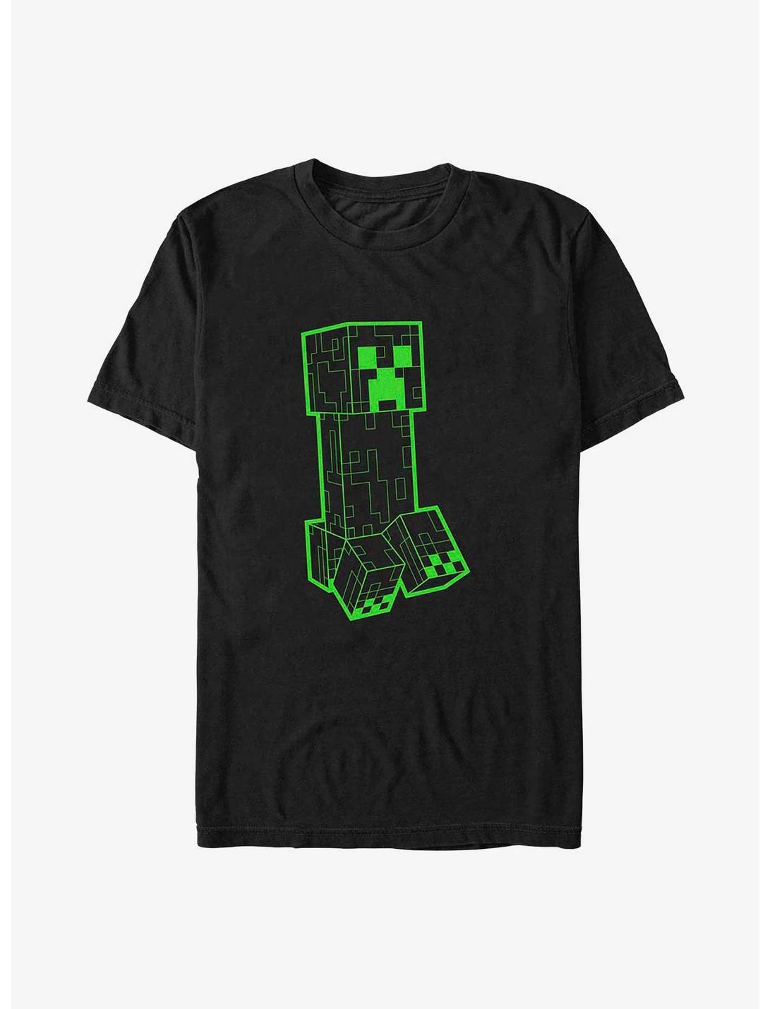 Minecraft Creeper Grid Heavyweight T-Shirt