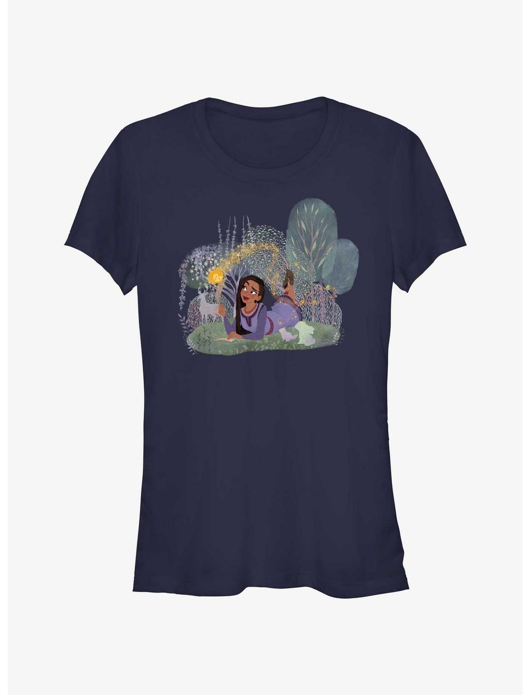 T-shirt Fille Disney Wish Asha et Star Amis de la Nature
