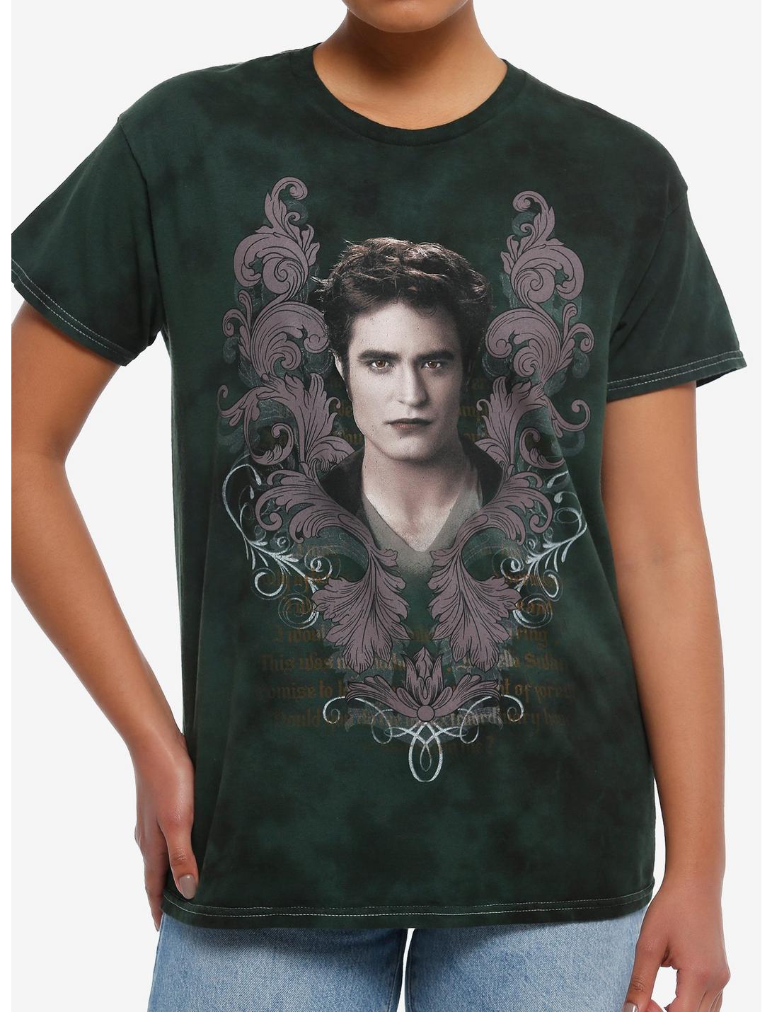 T-shirt pour filles The Twilight Saga Edward Tie-Dye coupe décontractée
