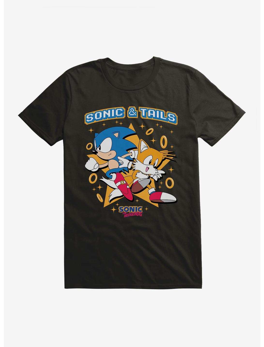 T-Shirt Sonic The Hedgehog Sonic Et Tails Anneaux