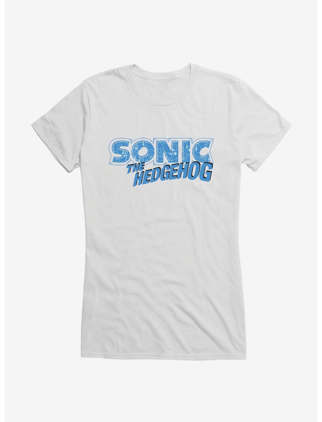 Sonic The Hedgehog Classic Title Girls T-Shirt