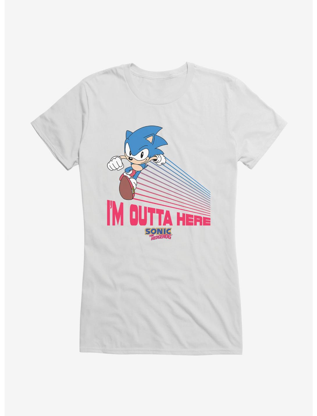 Sonic The Hedgehog Sonic I'm Outta Here Girls T-Shirt
