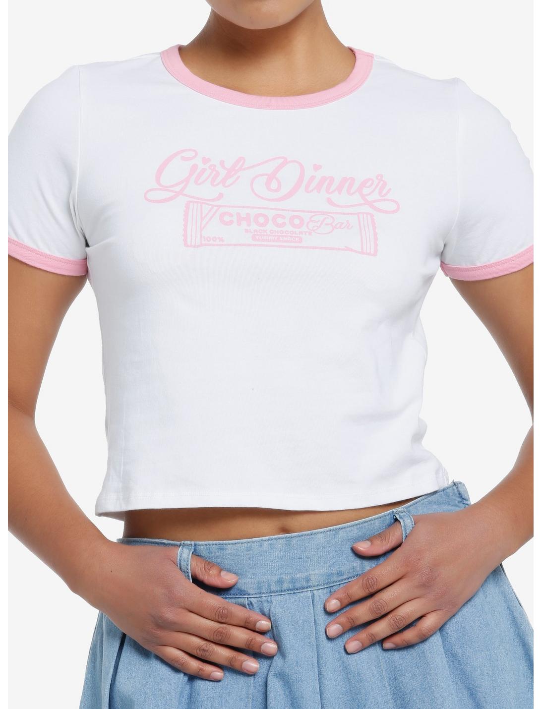 Girl Dinner Girls Ringer Baby T-Shirt