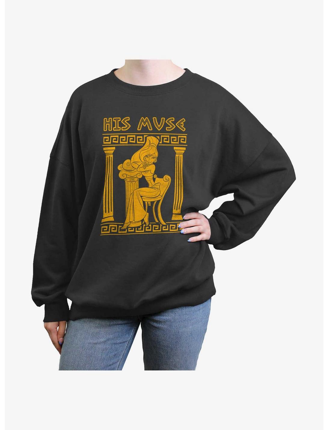 Disney Hercules His Muse Meg Girls Oversized Sweatshirt