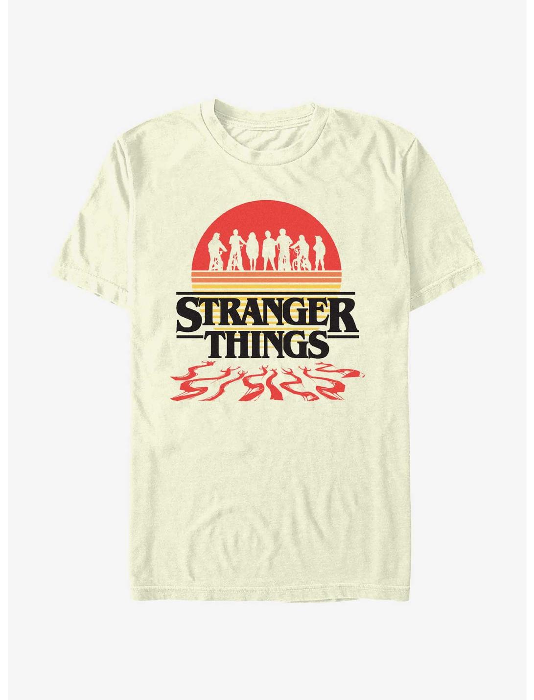 Stranger Things Sunset Vecna Vines Logo T-Shirt
