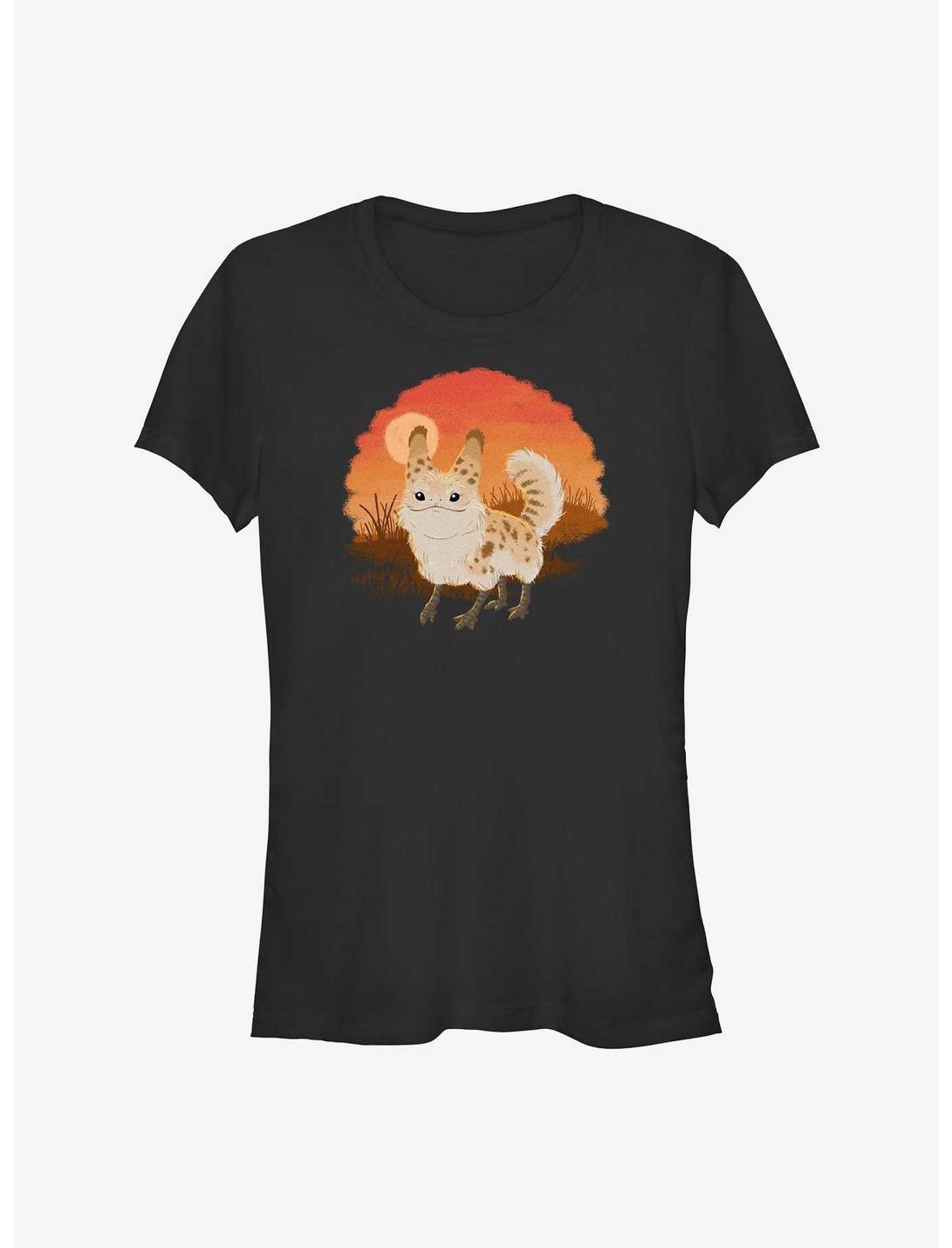 Star Wars Ahsoka Fluffy Loth-Cat Sunset Girls T-Shirt