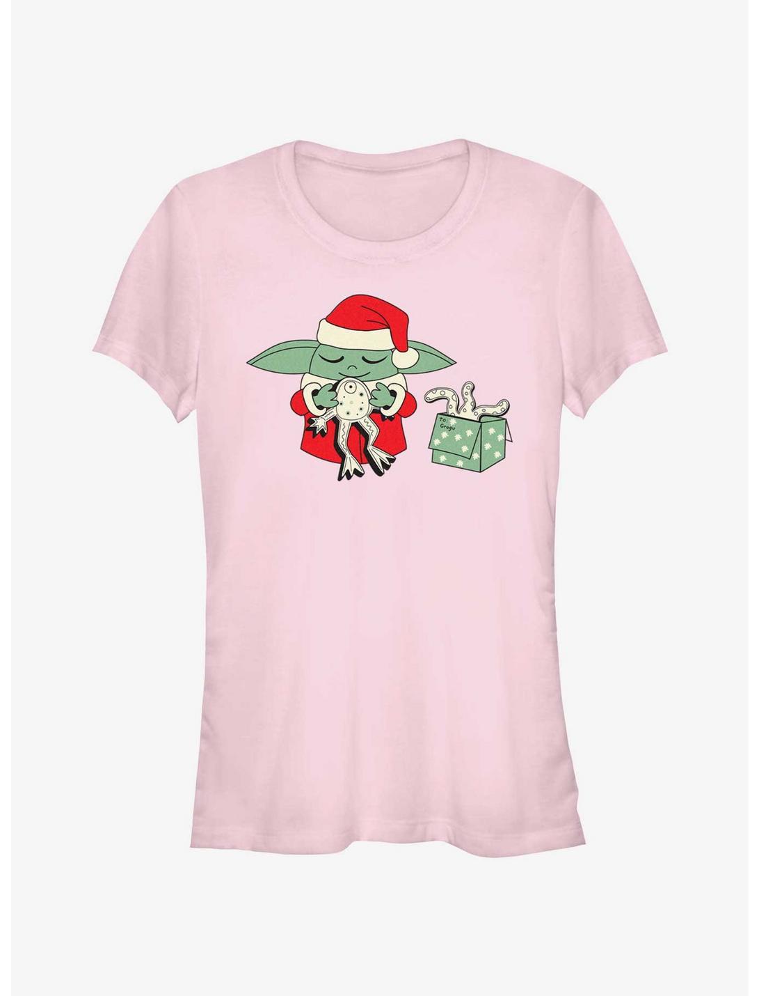 T-shirt fille Star Wars The Mandalorian Santa Grogu Grenouille Cadeau