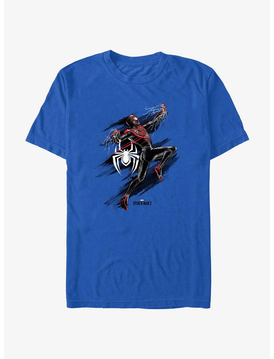 Marvel Spider-Man 2 Game Miles Morales Action Portrait T-Shirt