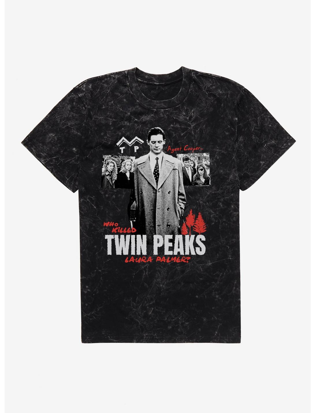 T-shirt Twin Peaks Agent Cooper délavé minéral