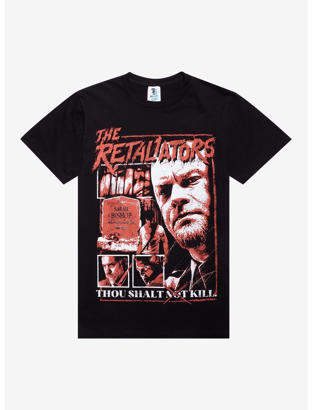 T-shirt collage des personnages The Retaliators