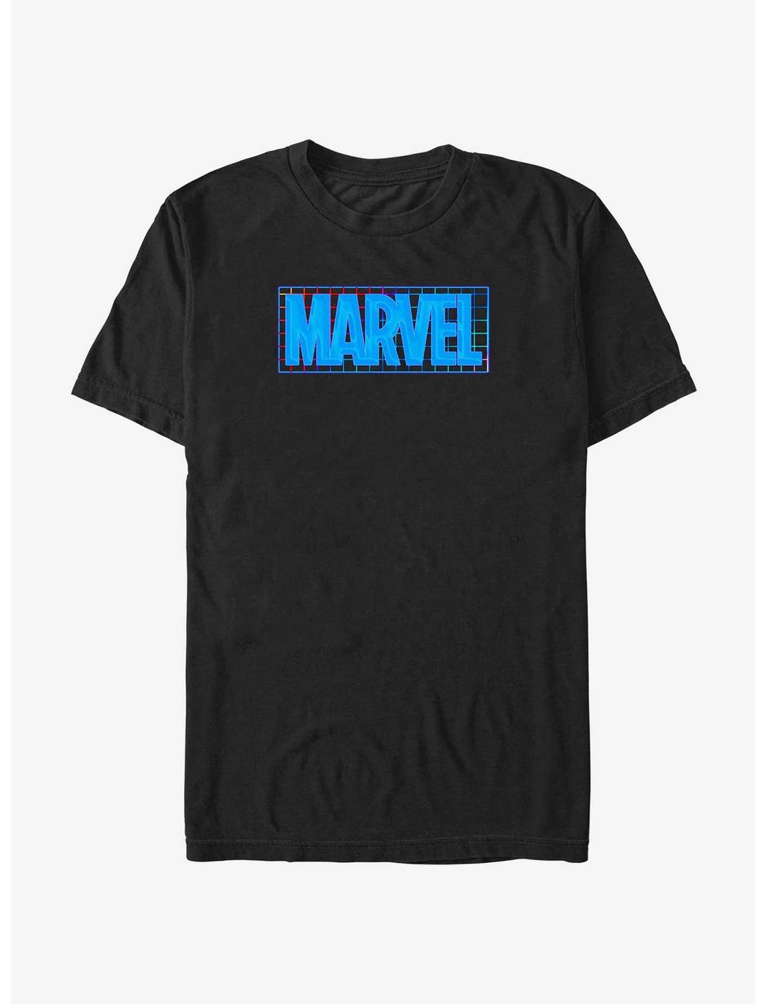 Marvel Neon Grid Logo T-Shirt