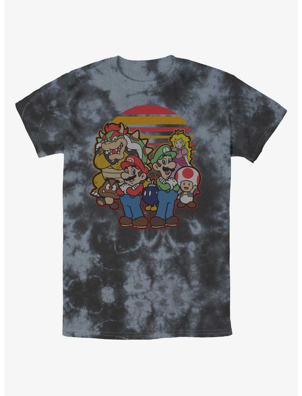 Nintendo Zelda Mario And Friends Tie-Dye T-Shirt