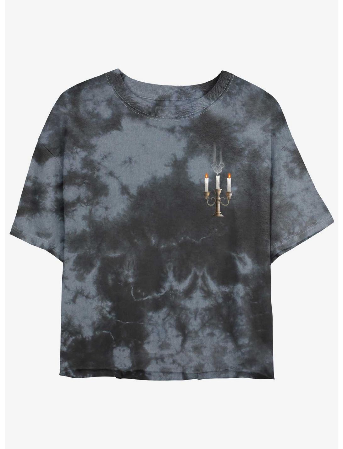 Disney Minnie Mouse Pocket Candelabra Girls Tie-Dye Crop T-Shirt