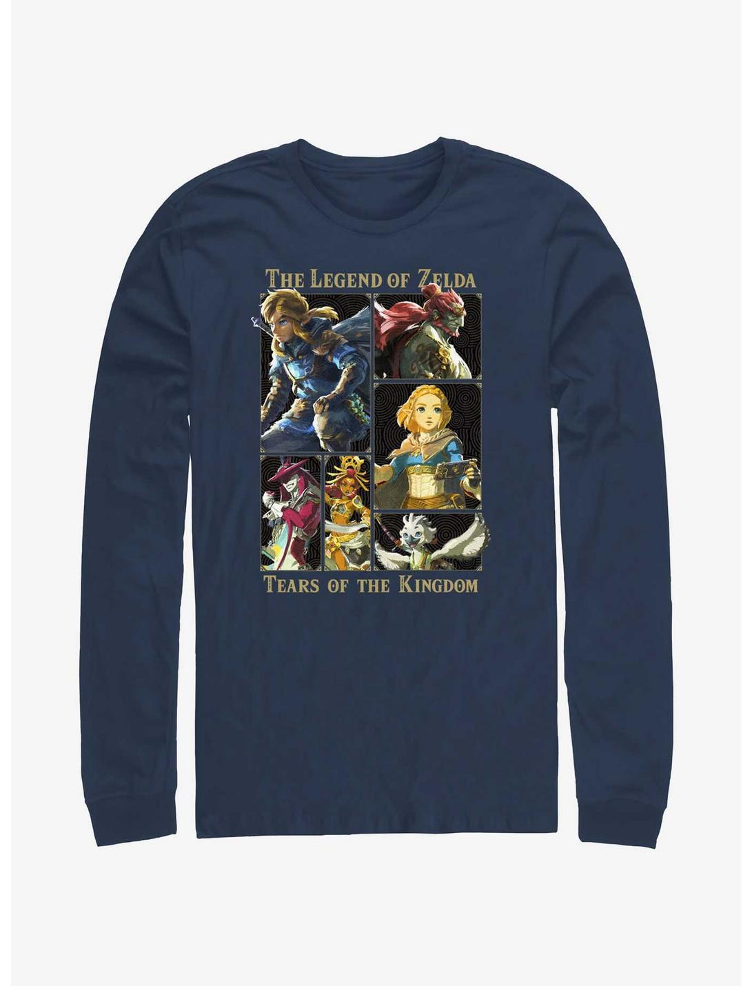 T-shirt à manches longues Nintendo Zelda Tears of the Kingdom avec personnages