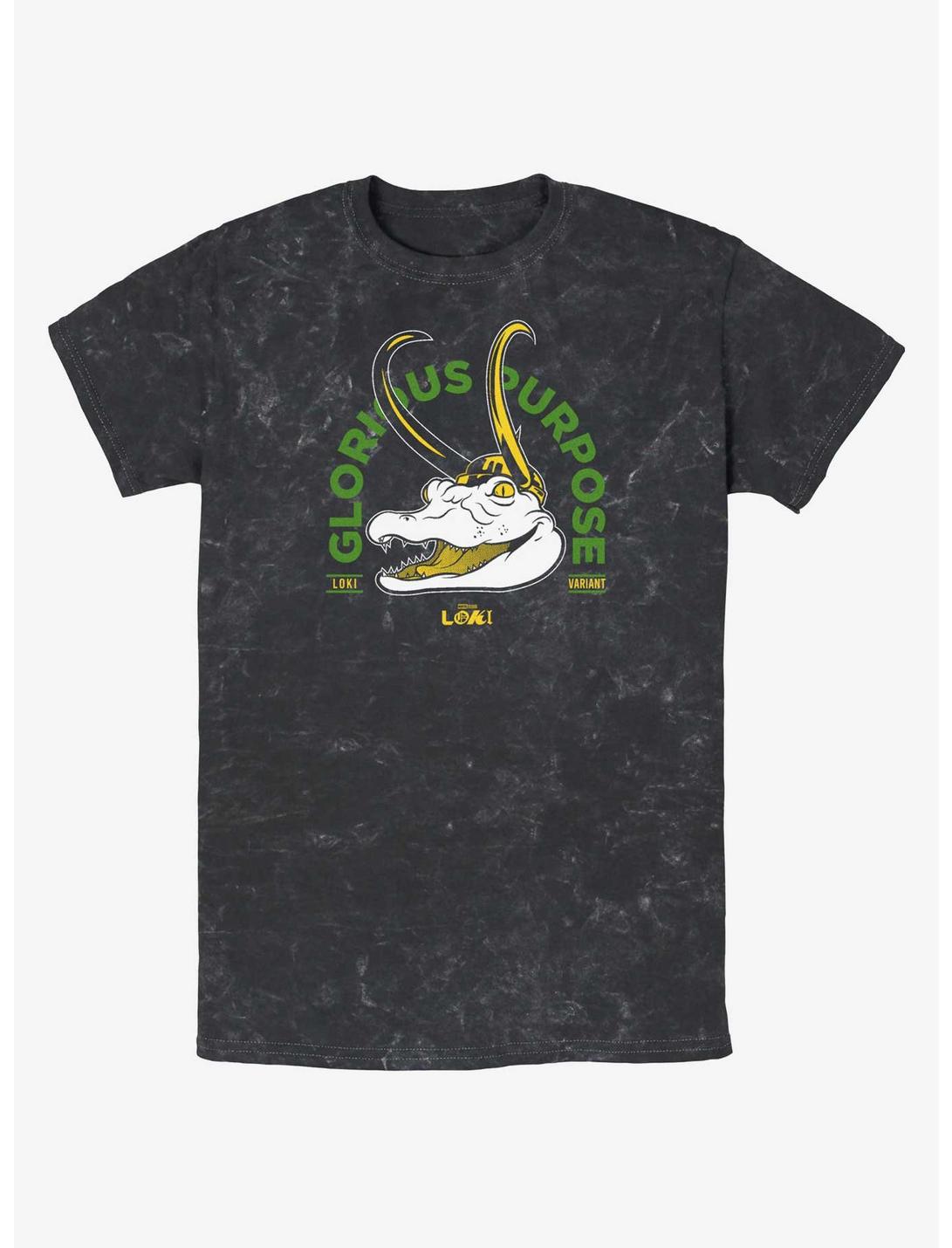 Marvel Loki Alligator Loki Glorious Purpose Mineral Wash T-Shirt