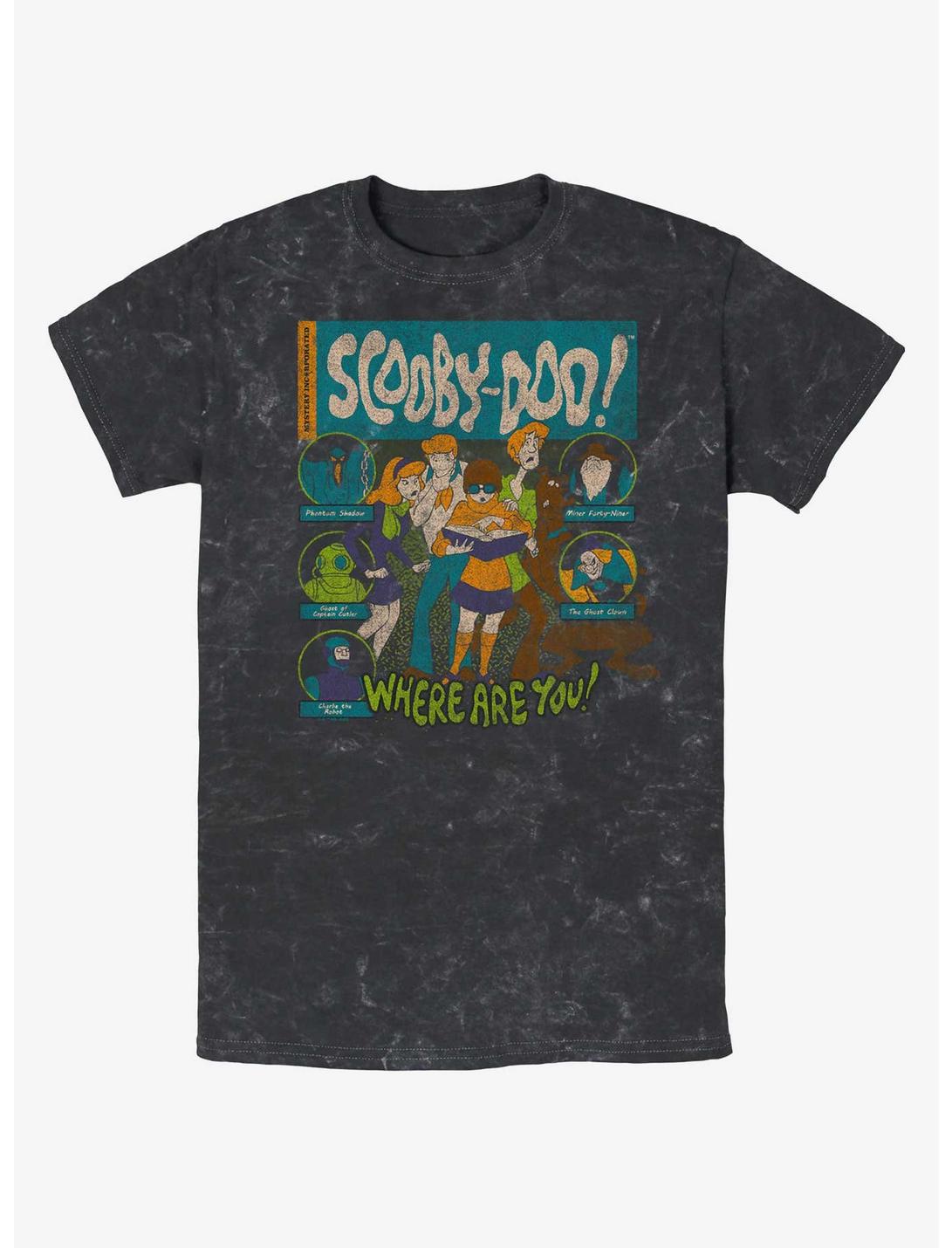 Scooby Doo Mystery Poster Mineral Wash T-Shirt