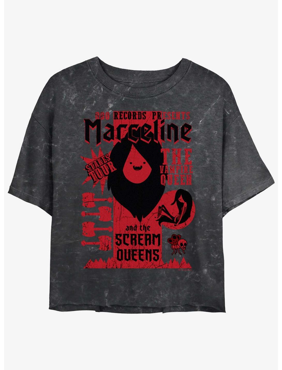 Adventure Time Marceline Scream Queens Stakes Tour Girls Mineral Wash Crop T-Shirt