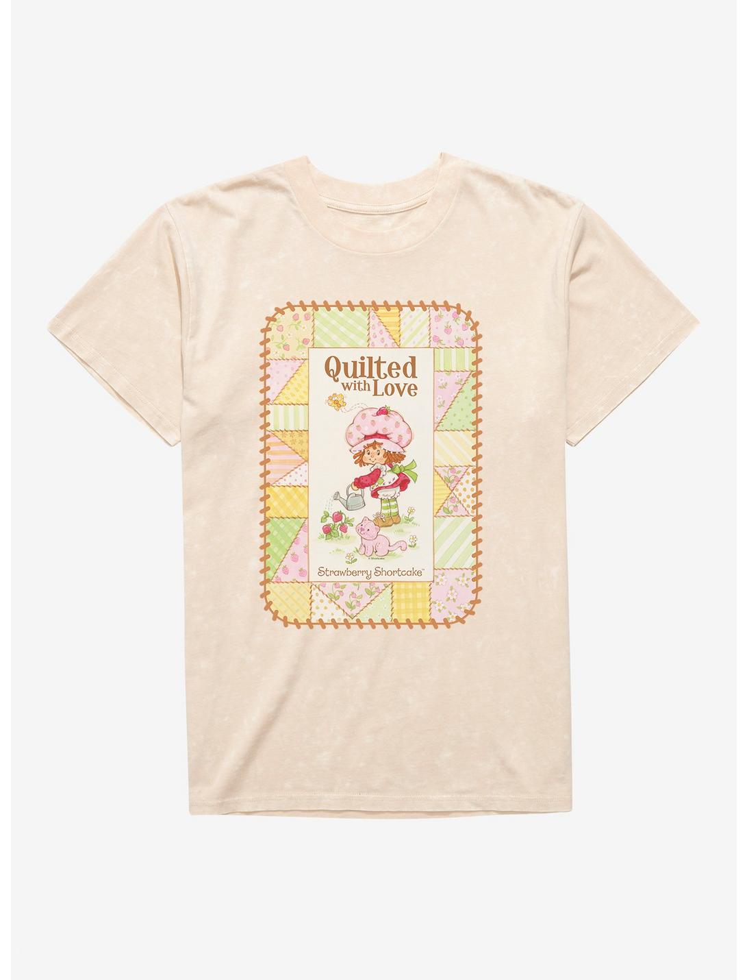 Strawberry Shortcake & Custard Quilted With Love Mineral Wash T-Shirt