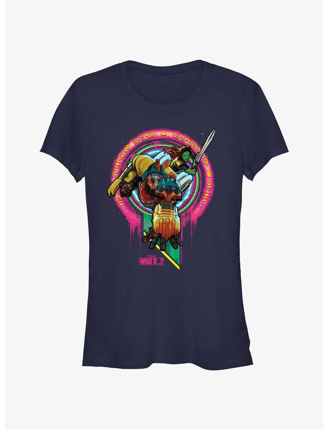 Marvel What If...? Sakaarian Iron Man And Gamora Girls T-Shirt