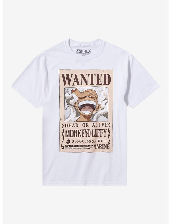 One Piece Luffy Gear 5 Wanted Poster T-Shirt