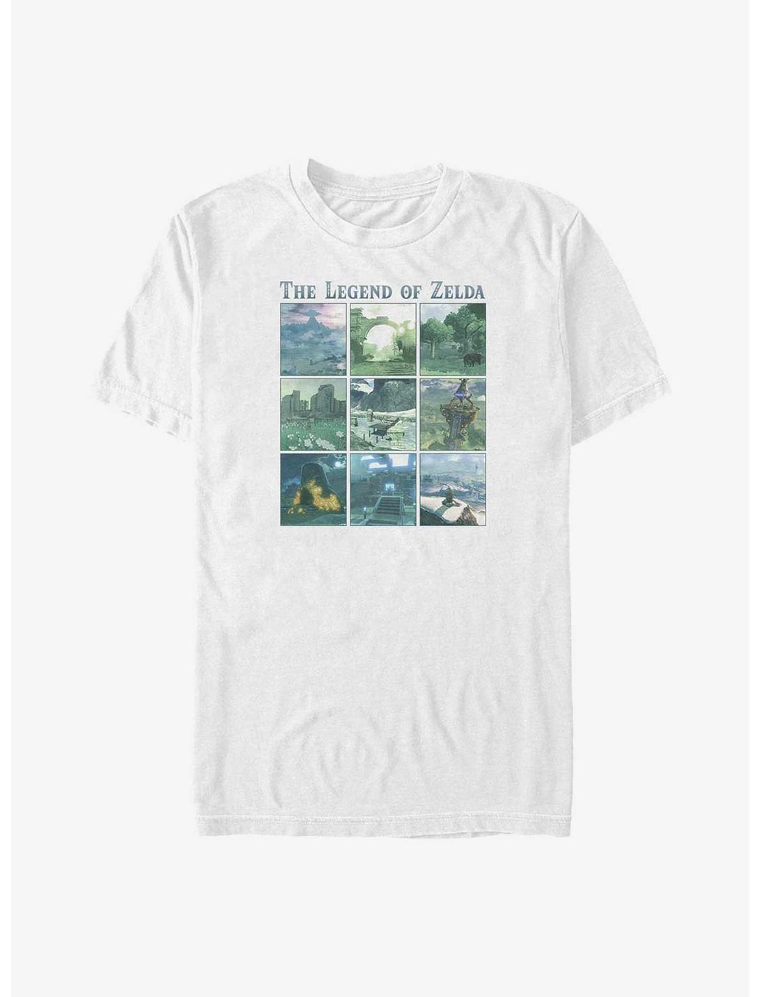 The Legend of Zelda Breath of the Wild Locations Big & Tall T-Shirt