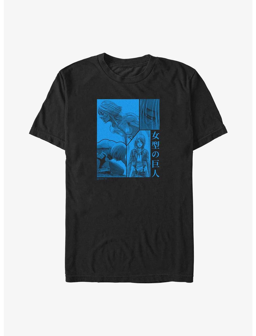 T-shirt Attack on Titan Annie, femme, titan, collage, grandes tailles
