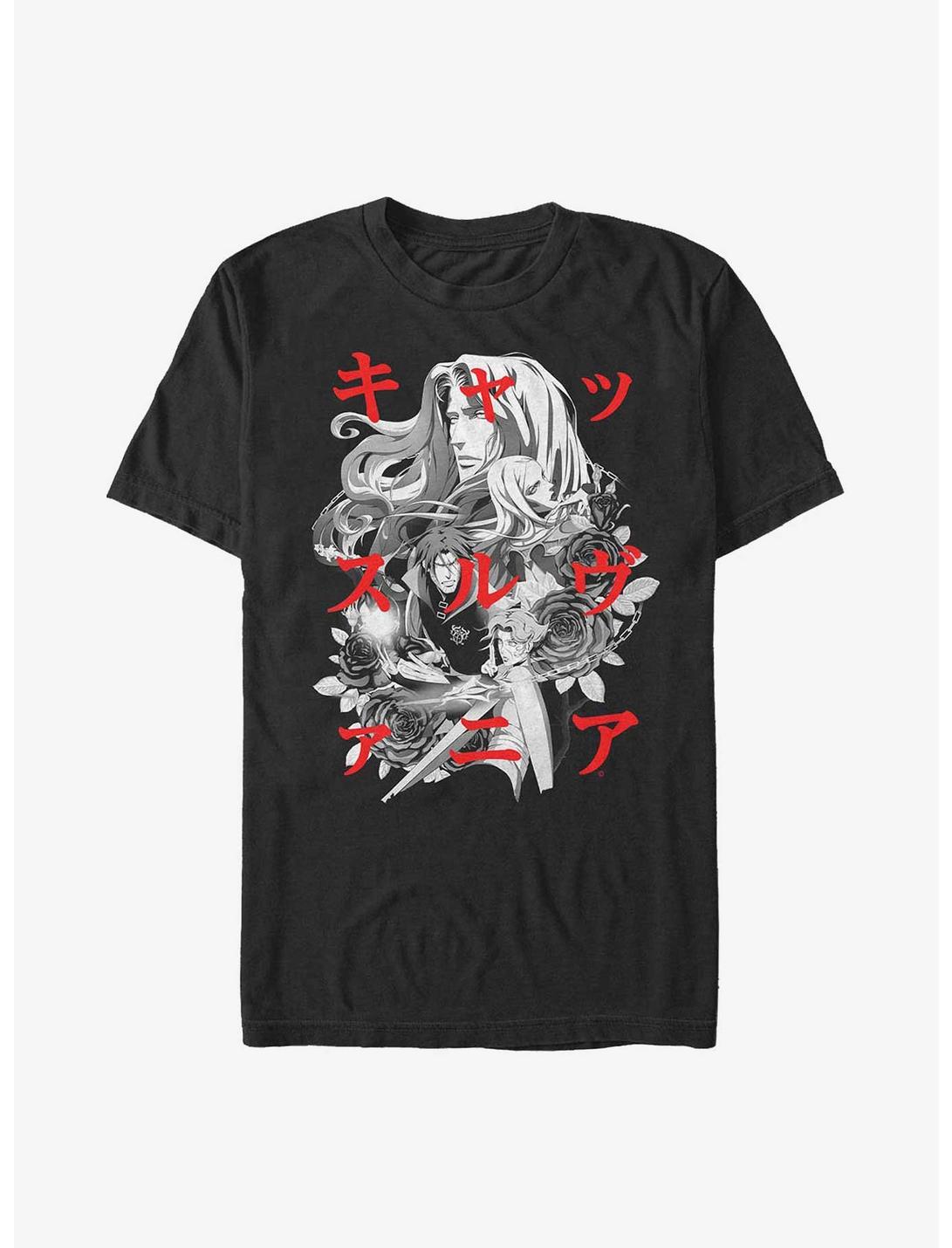 T-shirt lourd Castlevania Kanji Group