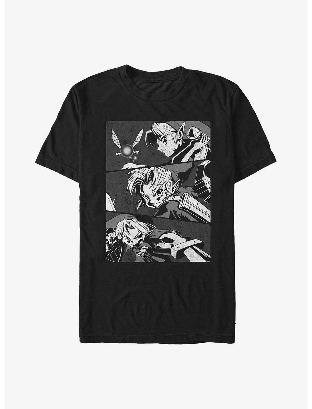 The Legend of Zelda Link Anime Panels Heavyweight T-Shirt