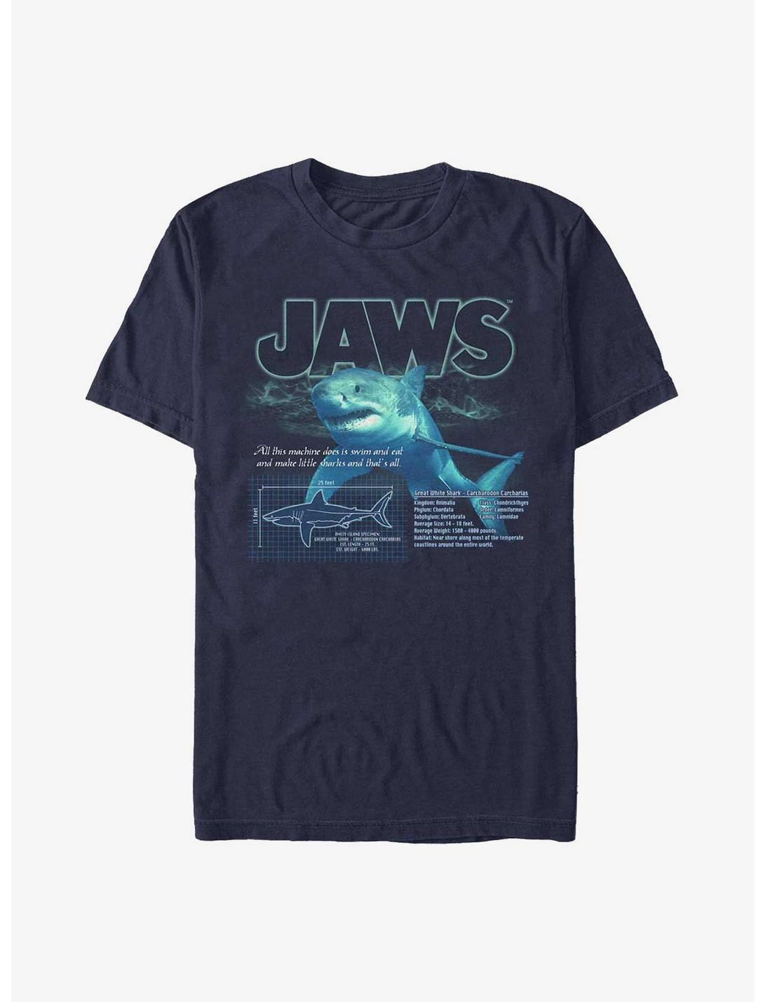 Jaws Shark Blueprint Heavyweight T-Shirt