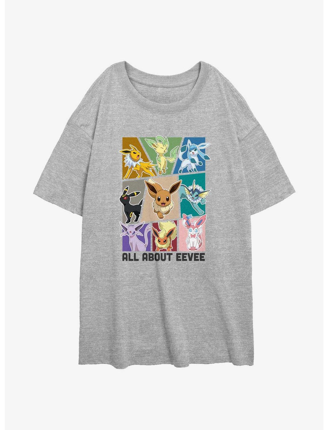 Pokemon Eevee Eeveelution Girls Oversized T-Shirt