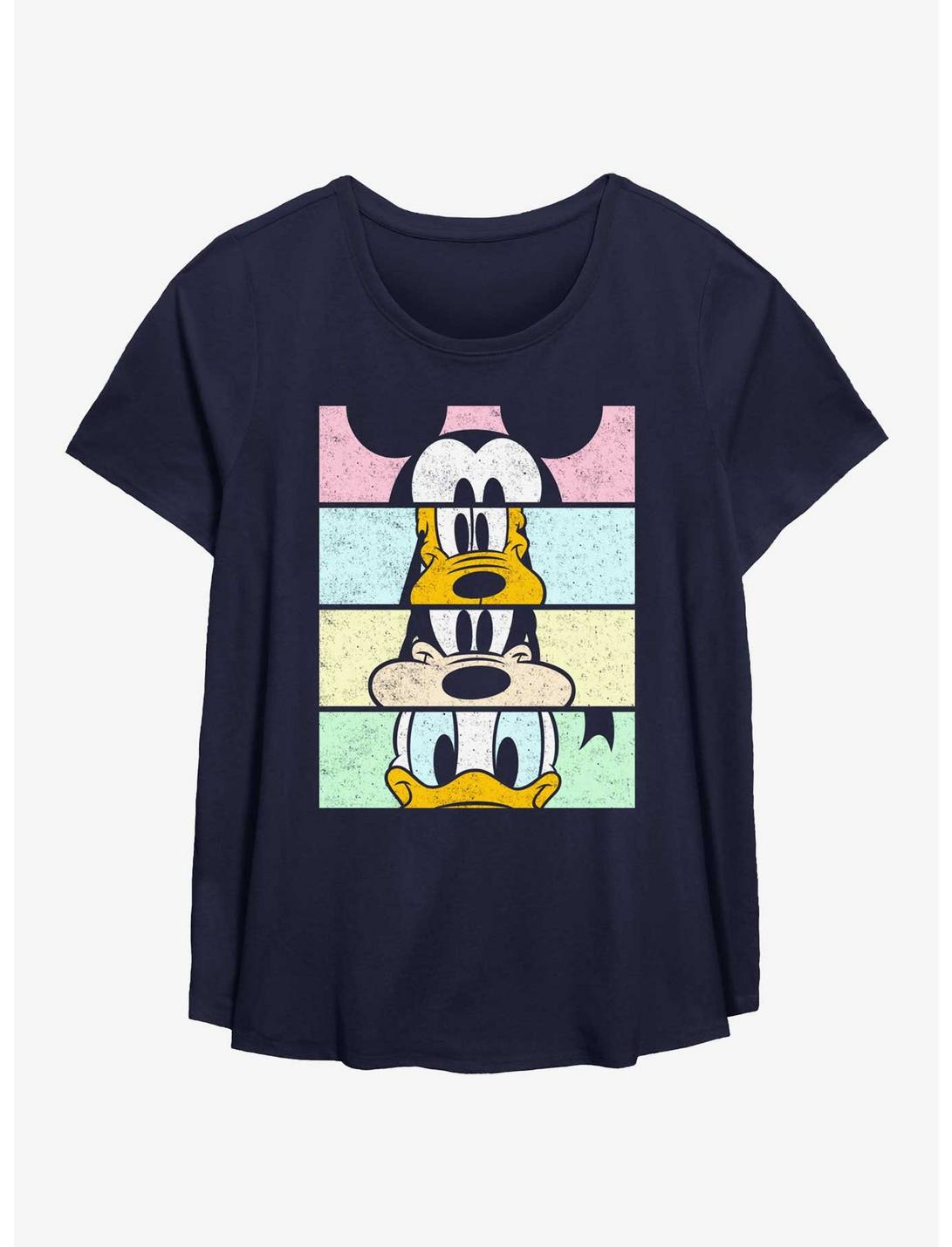 Disney Mickey Mouse Crew Panels Girls T-Shirt Plus Size