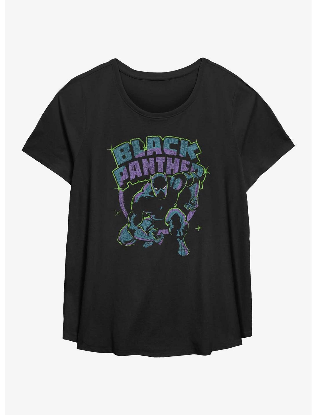 T-shirt Marvel Black Panther Rétro Panther Fille Taille Plus