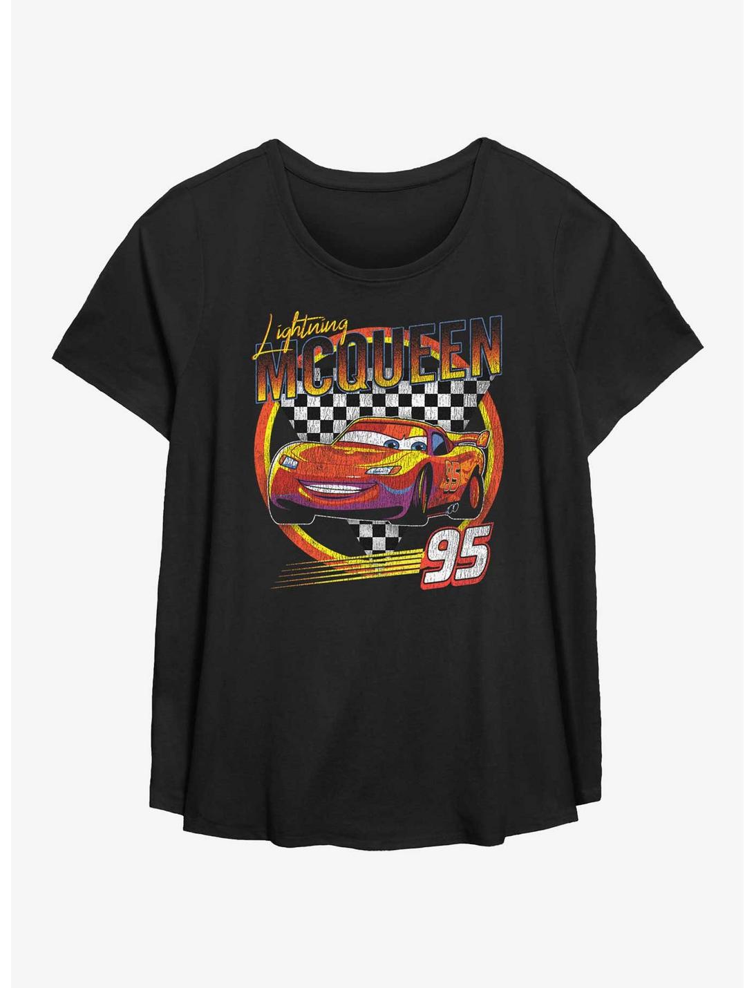 Disney Pixar Cars Lightning McQueen Vintage Girls T-Shirt Plus Size
