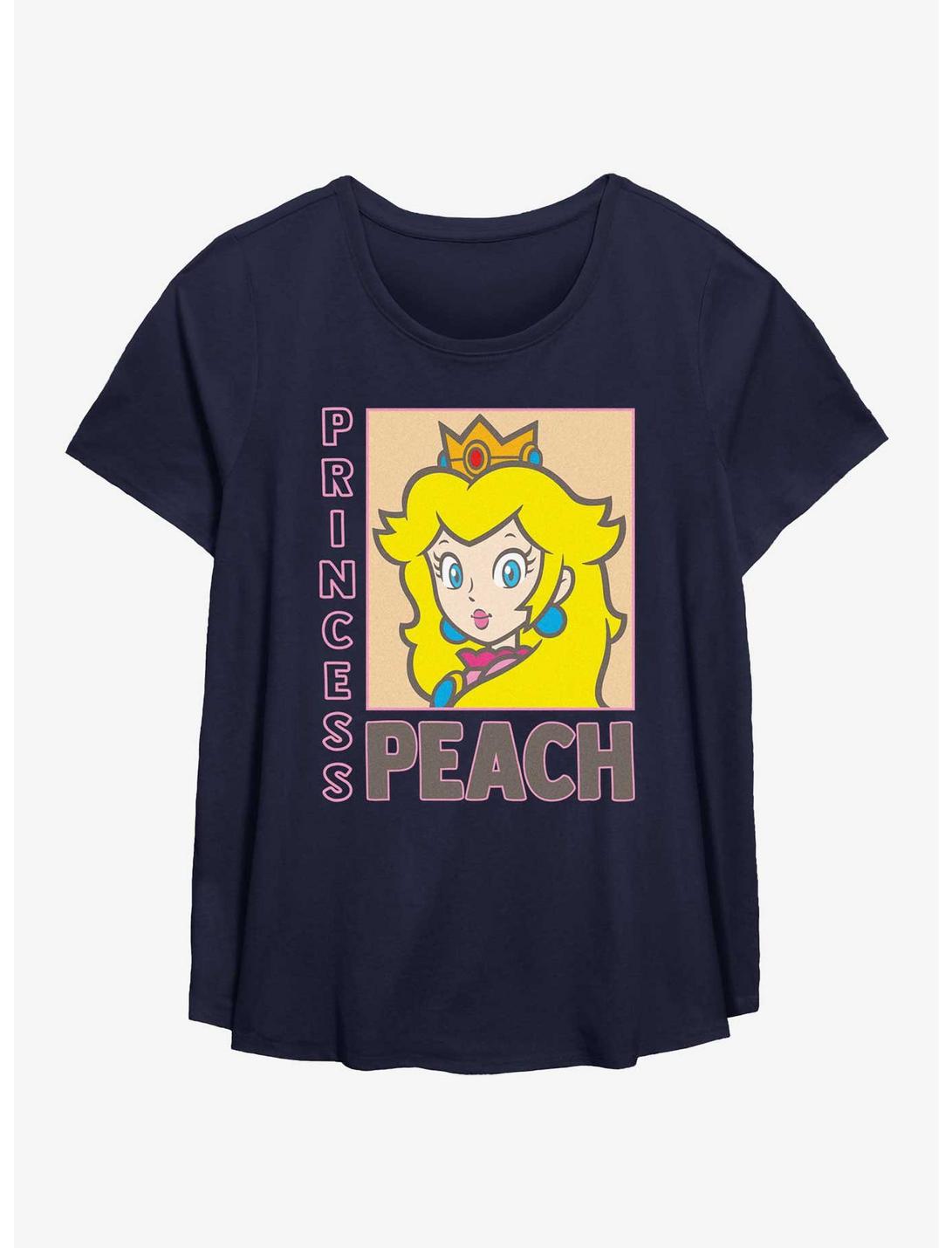 Nintendo Framed Princess Peach Girls T-Shirt Plus Size