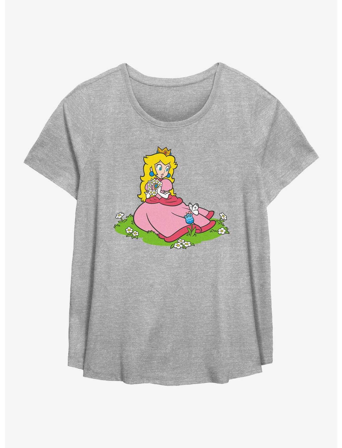 Nintendo Princess Peach Garden Girls T-Shirt Plus Size