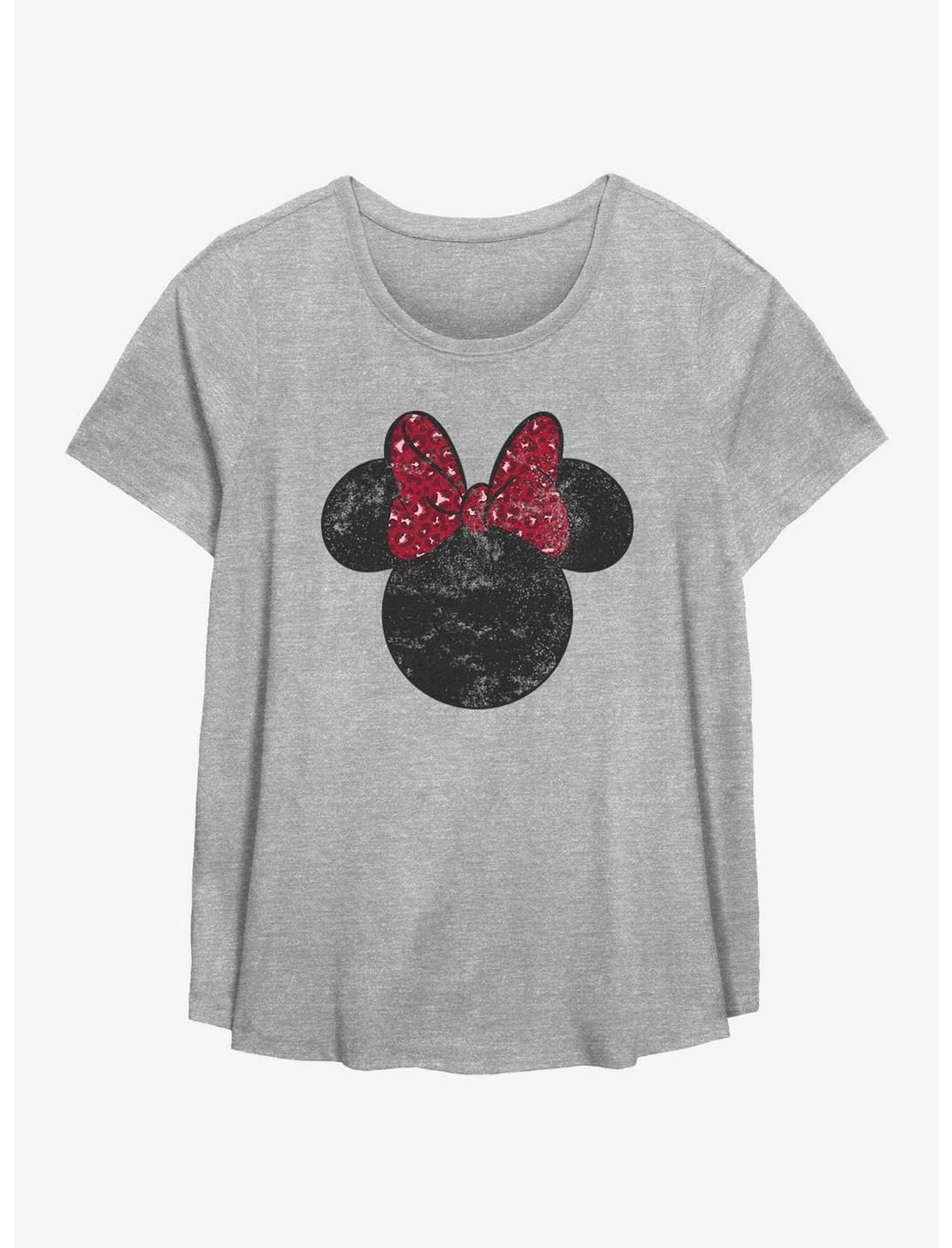 T-shirt Minnie Mouse Disney avec nœud pour filles, grande taille