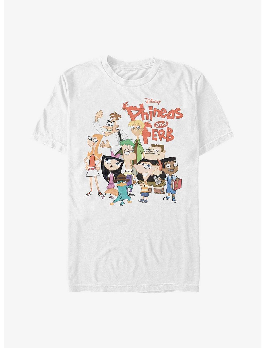 Disney Phineas Ferb The Group Heavyweight T-Shirt