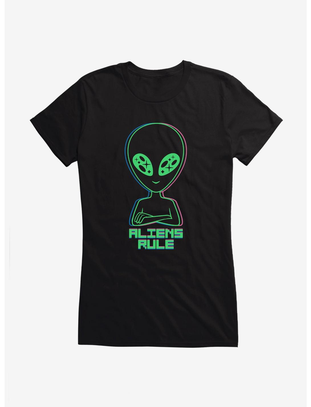 Aliens Rule Girls T-Shirt