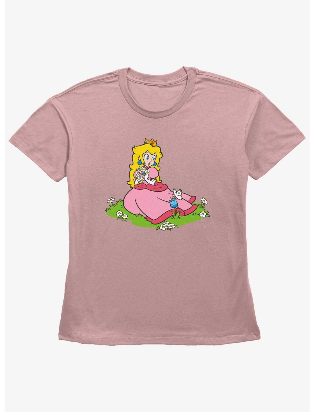 Nintendo Princess Peach Butterfly Girls Straight Fit T-Shirt