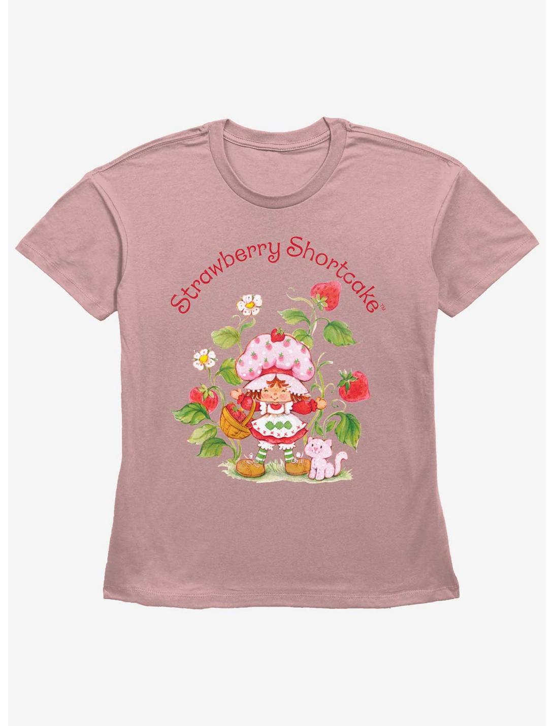 Strawberry Shortcake Custard Cat Girls Straight Fit T-Shirt
