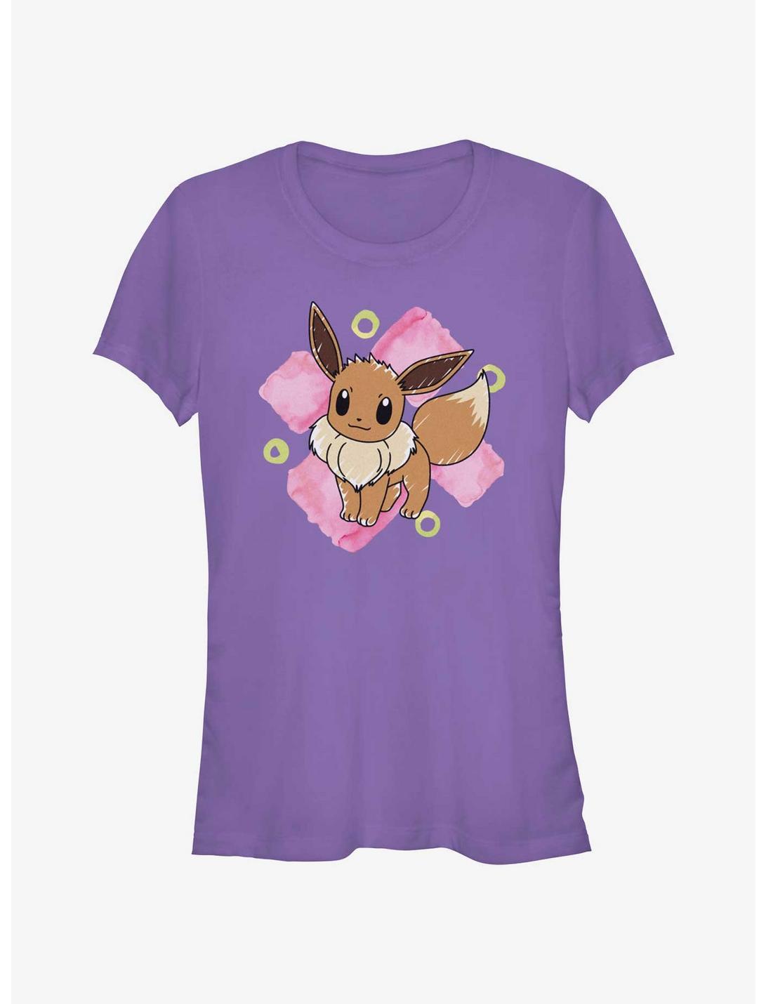 Pokemon Eevee Brush Strokes Girls T-Shirt