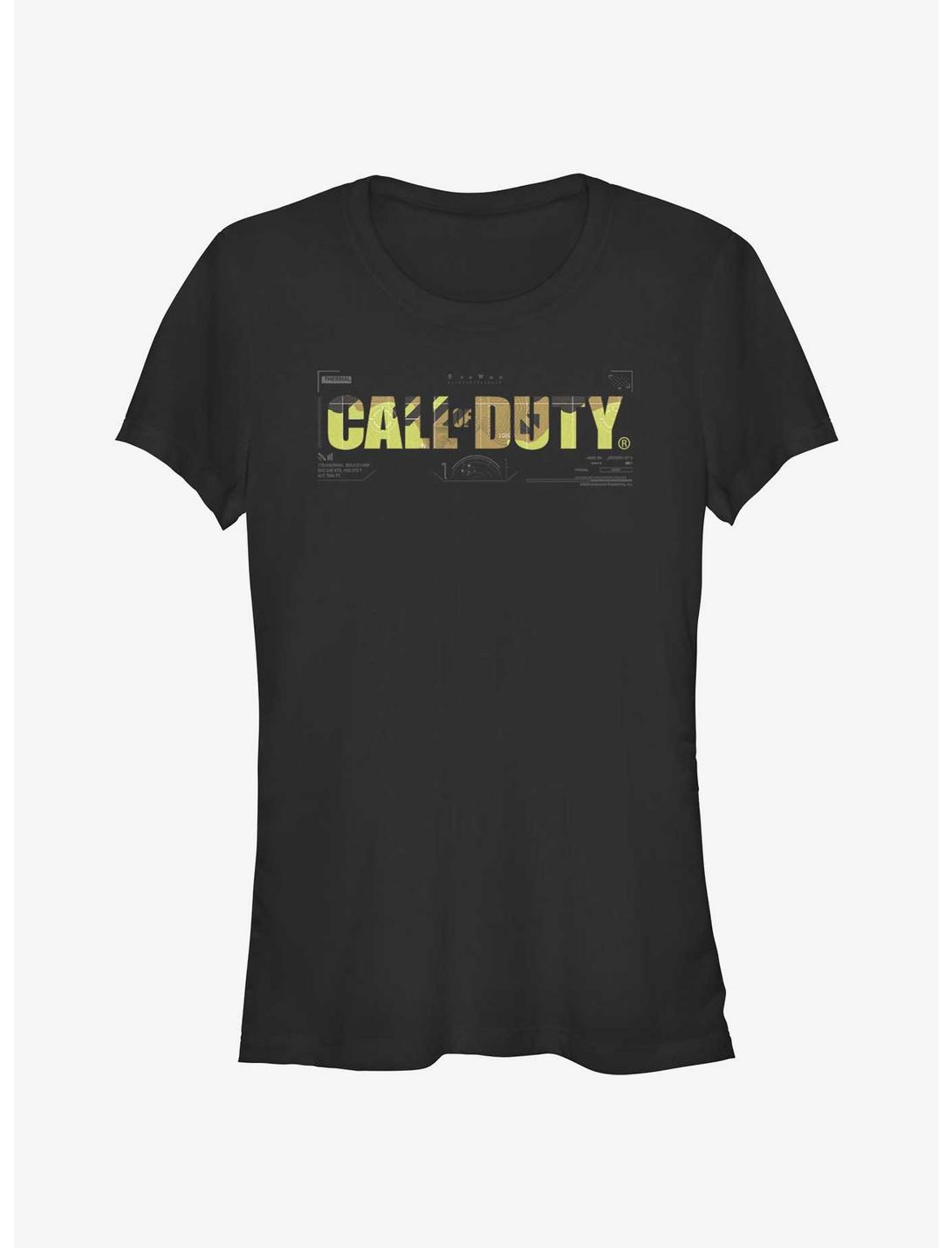 T-shirt fille Call of Duty avec logo camouflage tactique