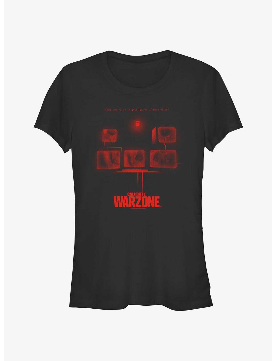 T-shirt Filles Call of Duty: Warzone Ghost Visages Télévisions