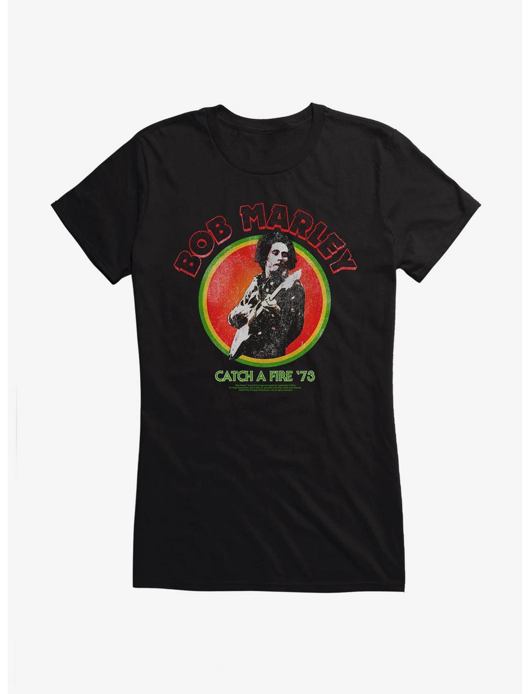 Bob Marley Catch A Fire '73 Girls T-Shirt