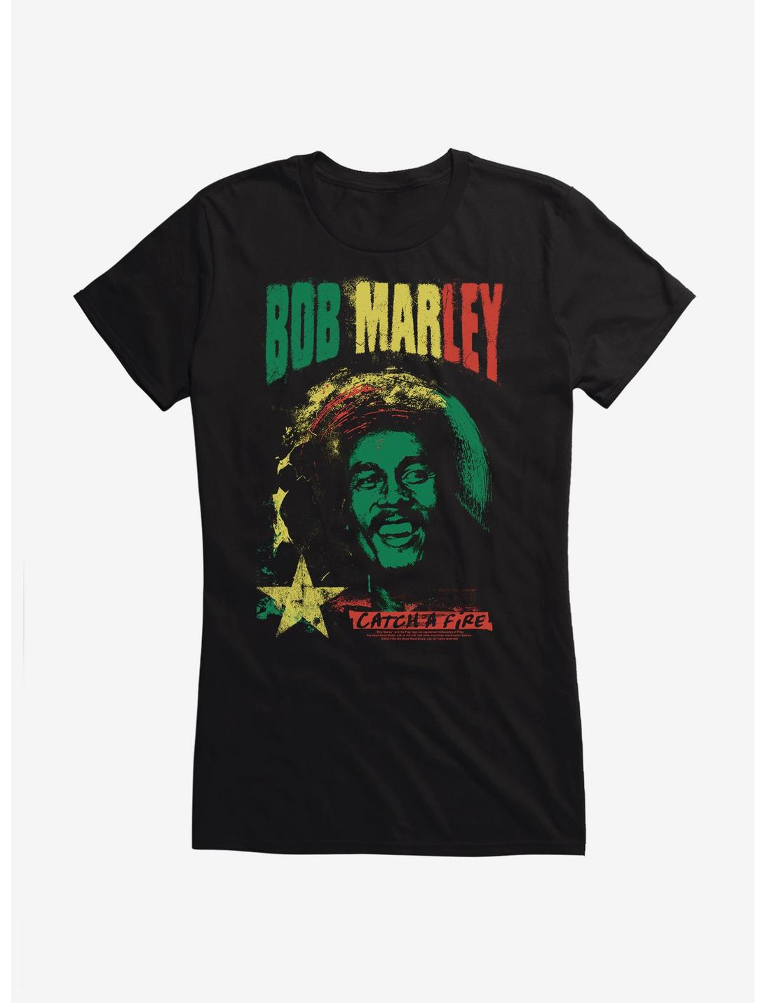 Bob Marley Catch A Fire Girls T-Shirt