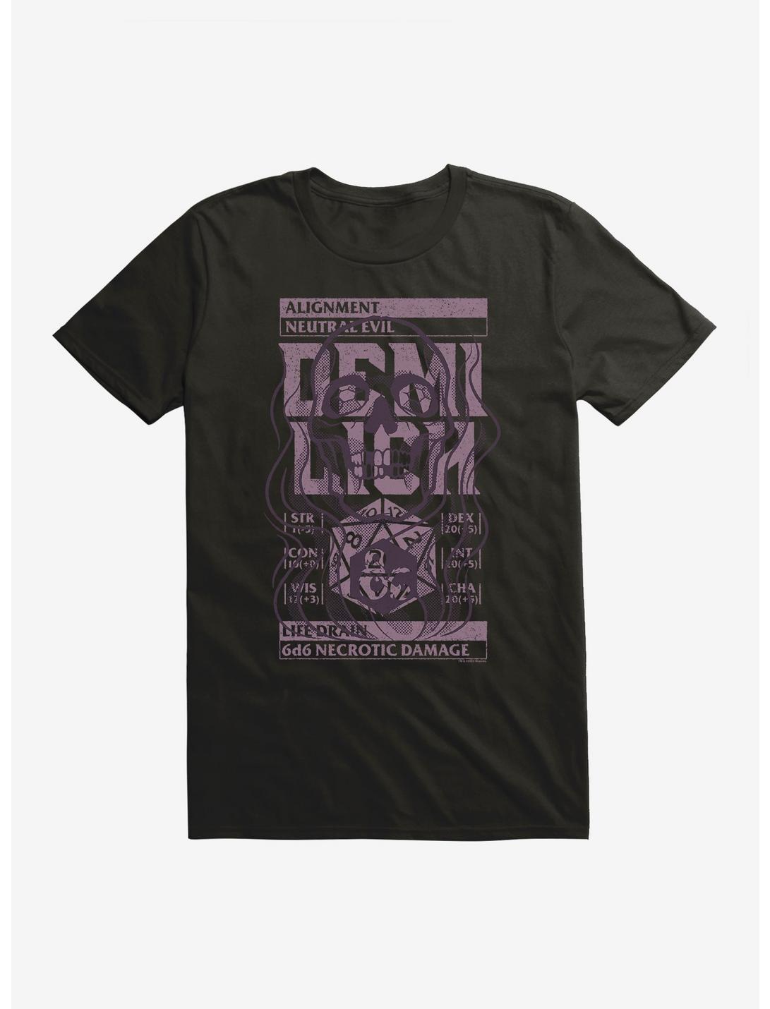 Dungeons & Dragons Demilich Stats Stamp T-Shirt