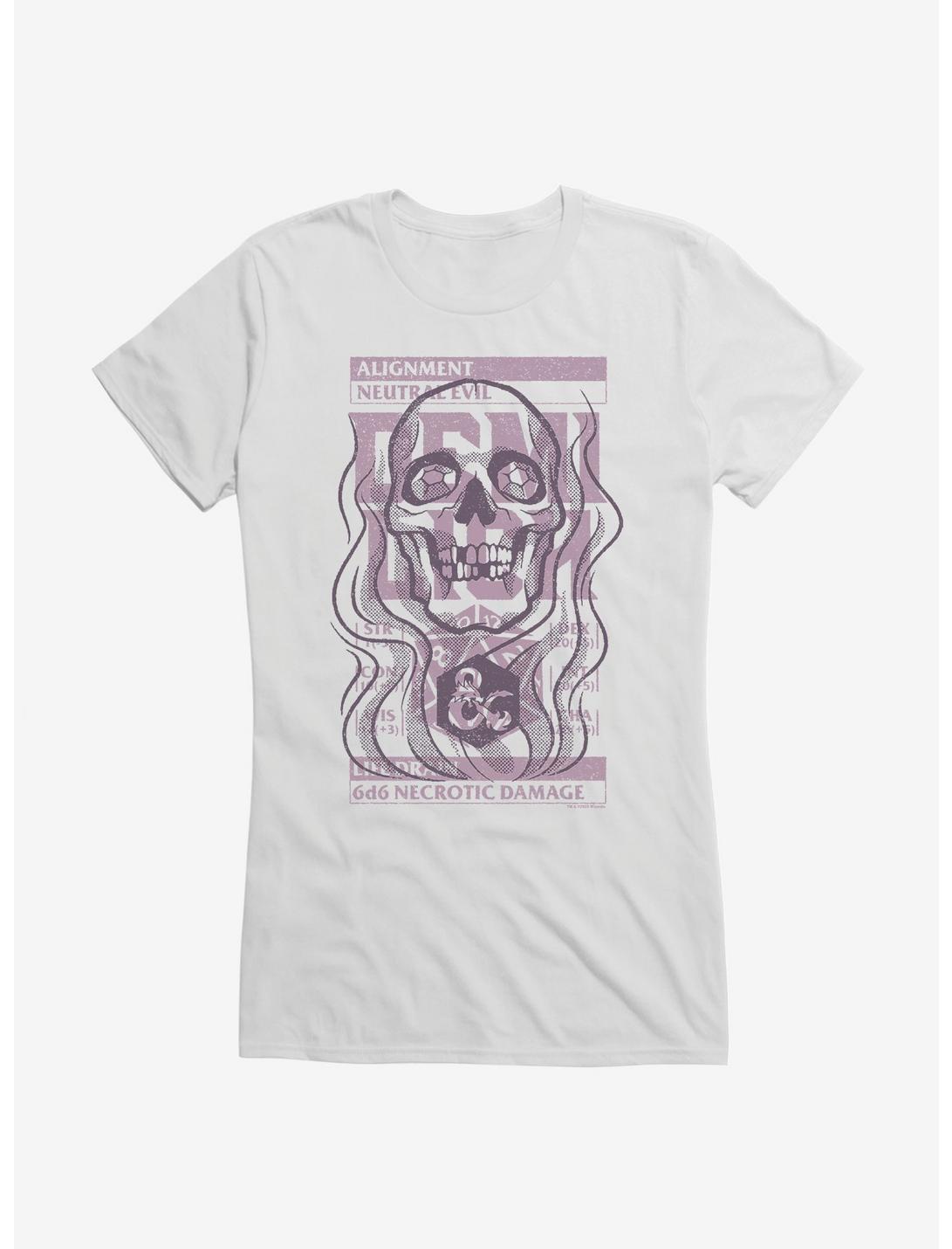 T-Shirt Fille Donjons & Dragons Demilich Stats Stamp