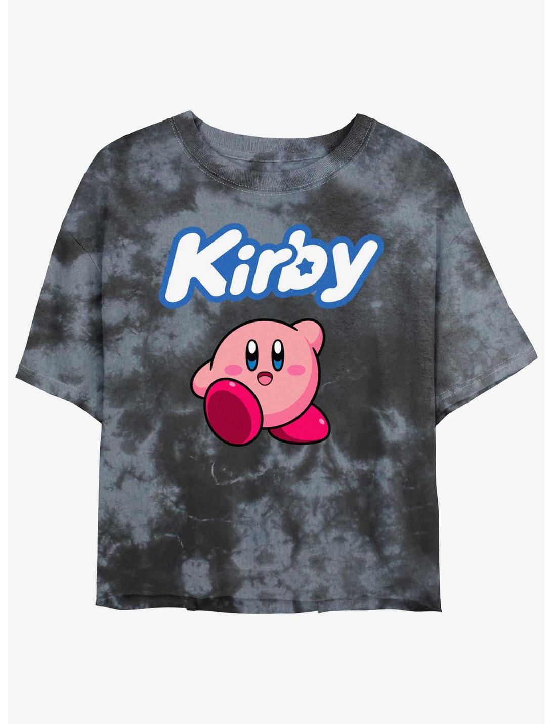 Kirby Pose Girls Tie-Dye Crop T-Shirt