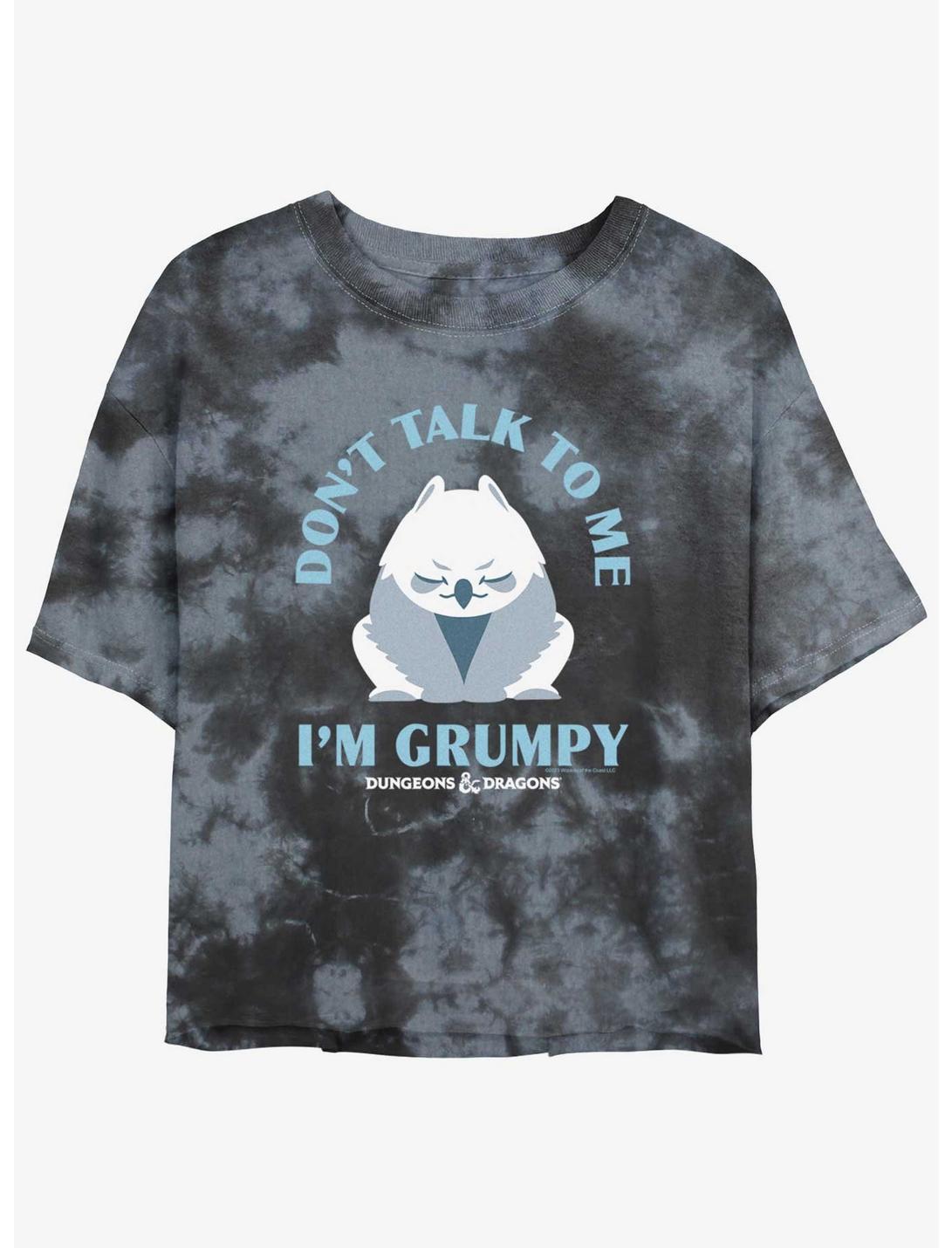 Dungeons & Dragons Grumpy Owlbear Girls Tie-Dye Crop T-Shirt