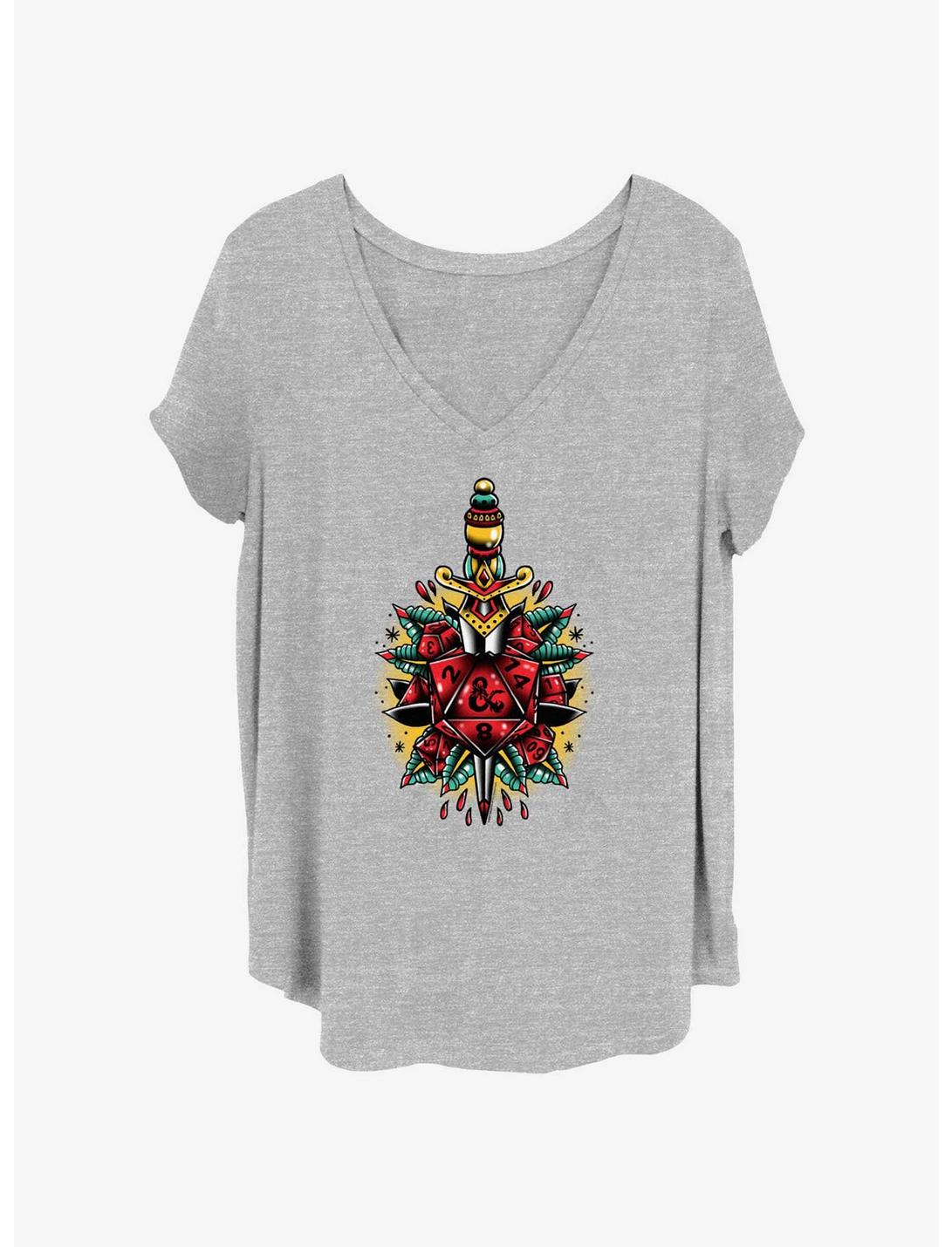 Dungeons & Dragons Dagger And Dice Girls T-Shirt Plus Size